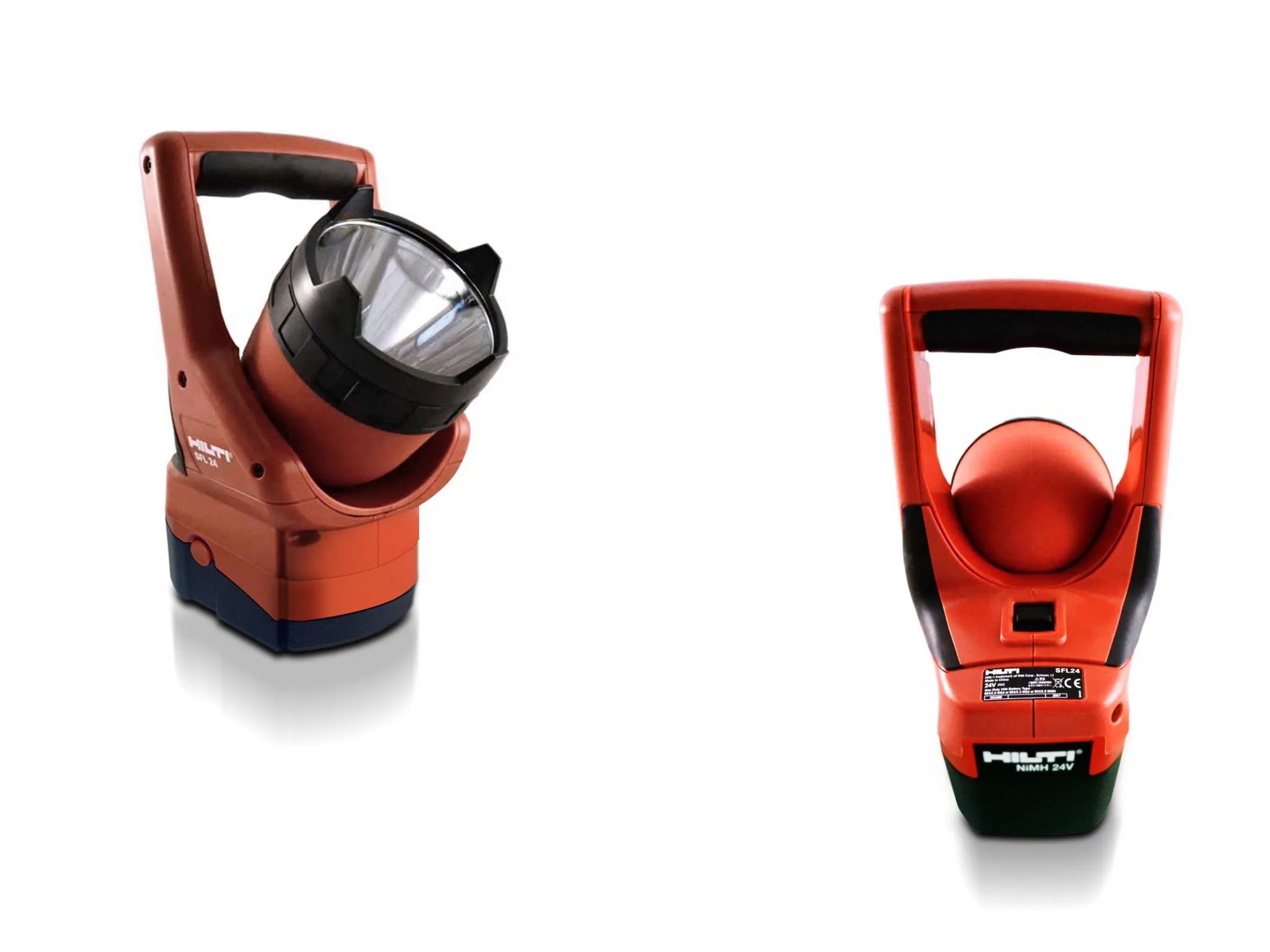 24 Volt cordless flashlight
